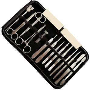 ชุดผ่าตัดผ่าตัดแบบใช้ซ้ำได้ทำจากสแตนเลสพร้อมกรรไกรเมโยโค้งและอุปกรณ์ตกแต่งสำหรับการผ่าตัดทั่วไป - Product Image 3