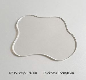 Dessous de verre design omelette tapis de table en tissu acrylique moderne avec finition claire sous-verres élégants de protection des boissons - Product Image 6