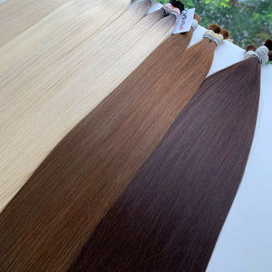 Extensions de cheveux vietnamiennes en vrac au prix de gros Double noyade 100 grammes Couleurs foncées 32 pouces - Product Image 1