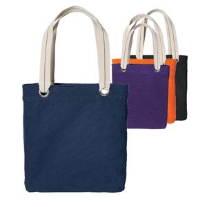 Allie Tote <b>Bag</b> Colorful Cotton Canvas with Durable Interior Lining Eco-Friendly <b>Long</b> Handle for Daily Use Advertising Gifts - Product Image 1