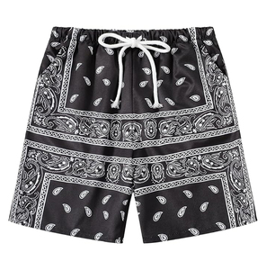 กางเกงขาสั้นผู้ชายพิมพ์ลายผ้าพันสำหรับเล่นบาสเก็ตบอลวัยรุ่นตาข่ายสองชั้นไซส์ใหญ่พิเศษตามสั่ง2025 - Product Image 5