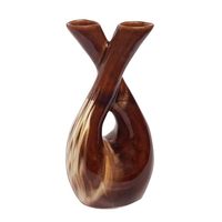 Vase à fleurs en céramique artisanal moderne et épuré, écologique, pour la maison, le bureau, l'étagère, la table à manger, ou comme centre de table de mariage
