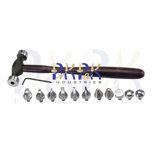 11 pièces tête interchangeable marteau de précision ensemble têtes boule pein plat arrondi plat cône étroit cône large grande élévation incurvée - Product Image 2