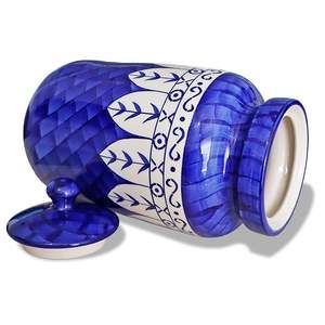 Pot en céramique de qualité supérieure pour le stockage des épices et des ingrédients secs, pot en céramique décoratif pour la décoration de cuisine moderne, fabriqué à la main - Product Image 1