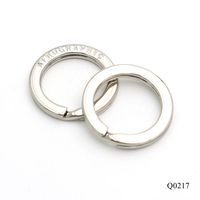 Neu eingetroffen: Schlüsselanhänger-Zubehör – personalisierbarer Schlüsselring mit Logo-Prägung, Nickel-Schlüsselhalter, 28mm flacher Schlüsselring für Schlüsselanhänger