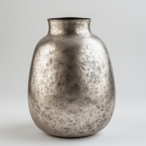 Vase antique fait main rustique en métal avec la surface brillante parfaitement adaptée à la décoration élégante - Product Image 6