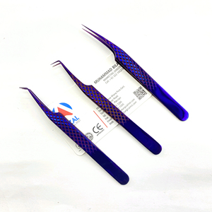 Las últimas mejores pinzas para extensiones de pestañas, pinzas para pestañas postizas, pinzas de volumen para botas de pestañas hechas a mano de acero inoxidable de alta calidad - Product Image 4