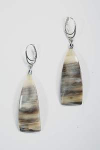 Pendientes de Cuerno de Búfalo Hechos a Mano de Alta Calidad para Mujer, Accesorio de Moda Natural en Tendencia, Artesanía Natural - Product Image 5