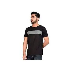 100% Cotton Men's T-shirt With Custom Print Nice Quality Fashionable T-shirt Half Sleeve Made In India Good Quality