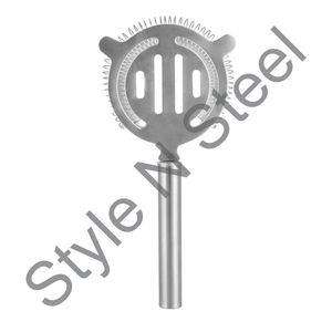Passoire à Cocktail de filtre d'outil de barre d'acier inoxydable professionnelle avec la crépine de barre en métal de prix de gros de poignée - Product Image 1