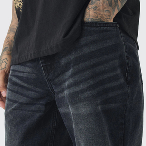 กางเกงยีนส์ซักได้คุณภาพสูงสำหรับผู้ชายกางเกงยีนส์ผ้ายืดทรงสลิมฟิตชุดแนวสตรีทสวมใส่สบายทันสมัย - Product Image 3