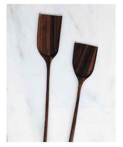 Servidor de madera antiguo y juego de cuchillos Diseño moderno Servidor de madera Pastel y uso de pizza y uso de restaurante de alta calidad - Product Image 5