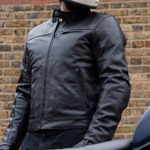 แจ็กเก็ตมอเตอร์ไซค์สำหรับทุกเพศ, แจ็กเก็ตมอเตอร์ไซค์กันลมกันน้ำหนังแท้แขนยาวอเนกประสงค์ - Product Image 3