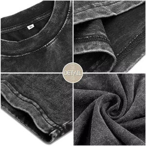 T-shirt en coton uni pour homme, basique, confortable, doux, fabrication OEM ODM - Product Image 6