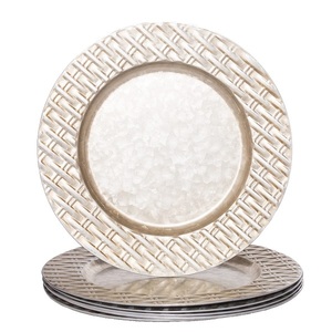 Placas de cargador para bodas y fiestas, el mejor precio, vajilla para restaurante, placa de cargador decorativa hecha a mano - Product Image 1