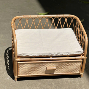 Lit de bébé en rotin naturel fait à la main | Berceau en osier écologique pour nouveau-né | Meubles de pépinière modernes pour chambre à coucher à l'hôpital - Product Image 1