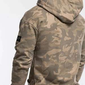 Bestex เสื้อมีฮู้ดผ้าคอตตอนเฟรนช์เทอร์รี่กำหนดเองสำหรับผู้ชายและผู้หญิงโอเวอร์ไซส์พิมพ์ลายพิมพ์พัฟแบบรูดซิปขึ้น - Product Image 6