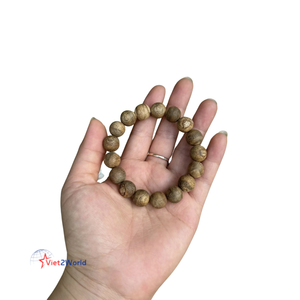 เวียดนามนัมอะการ์วูดส่งตรงจากเวียดนามสร้อยข้อมือลูกปัดไม้กวด12มม. ทำด้วยมือเครื่องประดับพระพุทธศาสนาสำหรับผู้หญิงและผู้ชาย - Product Image 2