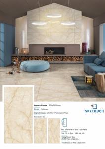 Livraison rapide Carrelage en porcelaine poli et émaillé moderne 600x600mm 2x2 pouces Couleur beige brun Absorption d'eau faible 0,5% Intérieur - Product Image 4