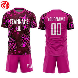 Vêtements de football d'été en tissu confortable pour adultes Maillot de football à coupe automatisée avec hauts et chemises Ensembles d'uniformes - Product Image 5