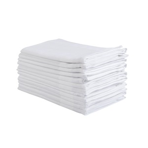 100% ensemble de serviettes en satin de coton à séchage rapide serviette en lin solide blanc tissé pour la maison hôtels restaurants utilisation durable de la cuisine - Product Image 4