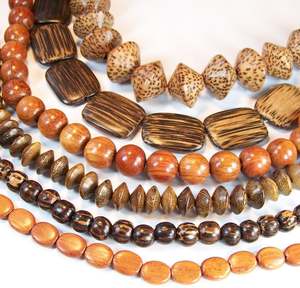 Perles en Bois, 12mm Rond Bois de Bayong, Fournitures de Perlage pour la Mode - Product Image 4