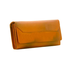 Portefeuille en cuir de vachette RFID à fermeture éclair longue pour femme - Product Image 2