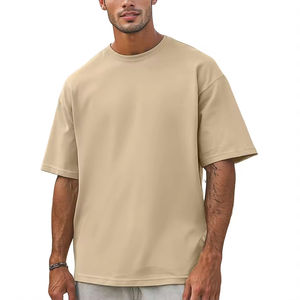 T-shirts Streetwear Oversize 2026 en Coton Lourd 100% – T-shirts Basiques Hip Hop Personnalisés à Épaules Tombantes pour Hommes Tendance - Product Image 5