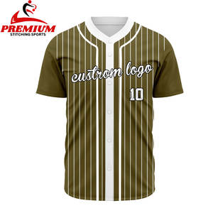 Maillot de baseball personnalisé, vierge, en gros, broderie, chemises de softball pour hommes, maillot de baseball - Product Image 3
