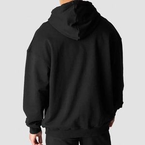 Sweat à capuche surdimensionné pour hommes pull en coton sweat-shirt Streetwear lourd coupe ample mode décontracté haut à capuche à manches longues - Product Image 2