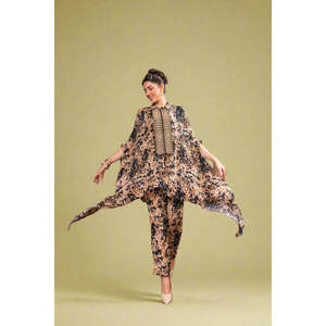 Ensemble coordonné deux pièces cape pour femme Midnight Bloom XS - Product Image 2