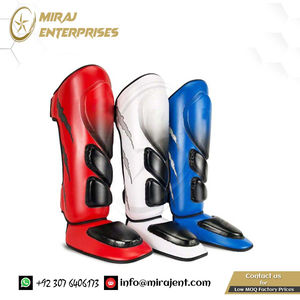 Espinilleras Kick Boxing Fitness Tobillo-Soporte EVA Protección Muay Thai Sanda Pierna Espinillera personalizada Taekwondo Guard Boxeo más grueso - Product Image 5