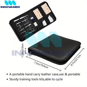 Kits de suture manuels de qualité supérieure fabriqués au Pakistan pour la formation médicale, la pratique chirurgicale, réutilisables, autoclavables, en acier inoxydable - Product Image 2