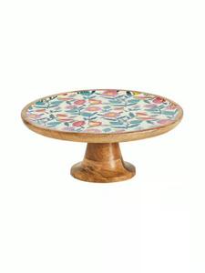 Soporte de exhibición de pastel de madera de mango duradero ecológico moderno Premium hecho a mano para fiestas bodas ocasiones especiales al por mayor - Product Image 5