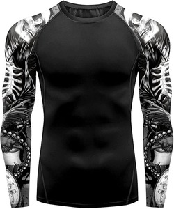 OEM de secado rápido impreso Rash Guard UPF 50 + Sun Safe traje de baño para hombres, mujeres y niños de tela ecológica servicio de etiqueta privada - Product Image 5