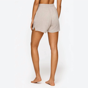 Matière souple Intérieur légèrement brossé 95% Modal 5% Elasthanne Beige clair Mélange Coupe régulière Short souple - Product Image 3