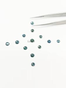 Diamant bleu lâche facettes étincelant pendentif fabrication de bijoux diamant naturel coupe pierre perles lustre LD tiers évalué - Product Image 3