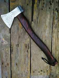High Quality Damascus Steel Tomahawks 12-Inch Multi-Purpose <b>Camping</b> Hunting Silver Damascus Steel Handle Factory Price Most - Product Image 2