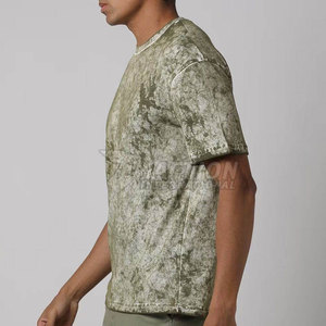 Prix usine Acid Wash T-Shirt Top Vente Loose Fit Imprimé 100% Coton Meilleur Produit T-Shirt Léger Pour Hommes - Product Image 2