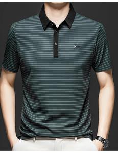 Nouveau été hommes T-shirt à manches courtes décontracté affaires ample confortable doux pour la peau respirant polyvalent POLO chemise - Product Image 3