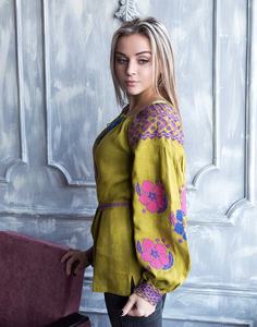 Femmes 2024 printemps Nouvelle mode broderie Blouses Vintage Manches longues Chemises féminines Blusas Chic Tops - Product Image 4