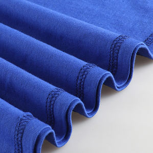 Camiseta Unisex de algodón 100% de alta calidad, tela de lona de suministro ODM blanca y negra Lisa personalizada para hombre - Product Image 5