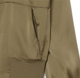 Best Quality <b>Women</b> Winter Satin Varsity <b>Jacket</b> In Wholesale Rate New Arrival Custom Made <b>Bomber</b> Satin <b>Jacket</b> For Ladies - Product Image 4