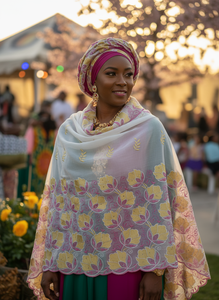 Haute qualité pour Voile coton Laffaya écologique dentelle africaine tissu strass 5 Yard robe couture pour robe de soirée sénégal - Product Image 5