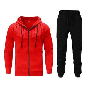 Conjunto Deportivo Informal de Invierno para Hombre, 100% Algodón, Diseño Sólido, Secado Rápido y Transpirable, Ropa Urbana, Personalizable al por Mayor - Product Image 6