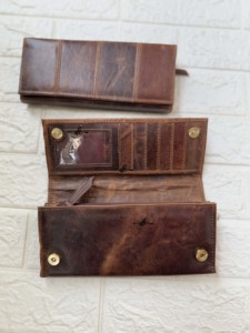 Haute qualité Designer en cuir véritable élégant portefeuille pochette Multi porte-carte sac à main carte de crédit pochette en cuir véritable pour femmes - Product Image 3