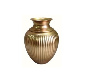 Prix de gros Vase à fleurs moderne en cuivre/laiton/métal fait à la main pour hôtel et salon décoration de bureau - Product Image 2