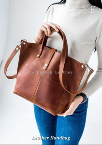 ส่งออกกระเป๋าหนังผู้หญิงที่มีคุณภาพเหมาะสำหรับใช้ในชีวิตประจำวันเพื่อพกพาสิ่งของจำเป็นในระหว่างการปรับแต่งกระเป๋าถือ - Product Image 3