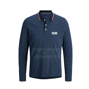 Design unique grande taille hommes Polo nouveauté polos à manches longues séchage rapide hommes polos - Product Image 1
