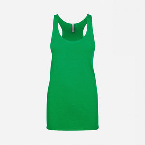 OEM Service Summer Women Tank Top Front Logo Secado rápido Transpirable Outdoor Gym Wear Poliéster/Algodón Alta calidad - Product Image 4